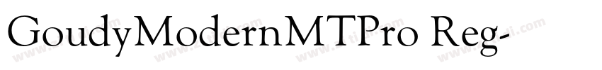 GoudyModernMTPro Reg字体转换
